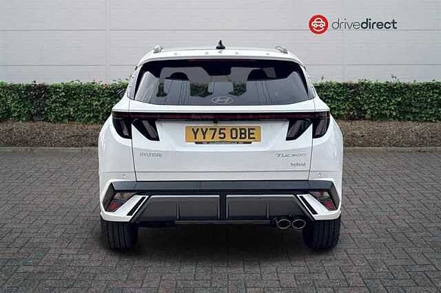 Hyundai TUCSON 1.6 T-GDi N Line S SUV 5dr Petrol Hybrid Auto Euro 6 (s/s) (215 ps) White