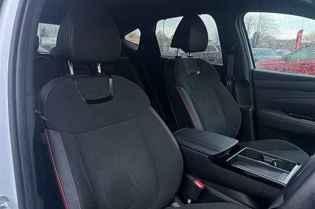 Hyundai TUCSON 1.6 T-GDi N Line SUV 5dr Petrol Hybrid Auto Euro 6 (s/s) (215 ps) White