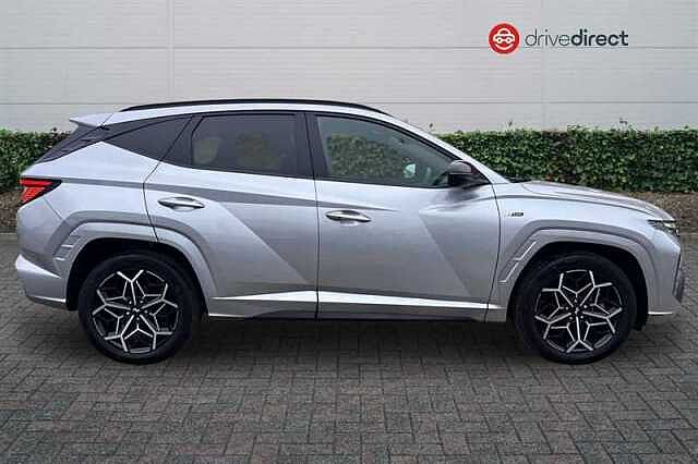 Hyundai TUCSON 1.6 h T-GDi N Line SUV 5dr Petrol Hybrid Auto Euro 6 (s/s) (230 ps) Silver