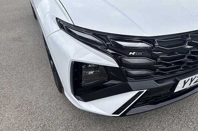Hyundai TUCSON 1.6T N Line SUV 5dr Petrol Hybrid Auto Euro 6 (s/s) (239 ps) White