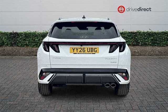 Hyundai TUCSON 1.6T N Line SUV 5dr Petrol Hybrid Auto Euro 6 (s/s) (239 ps) White
