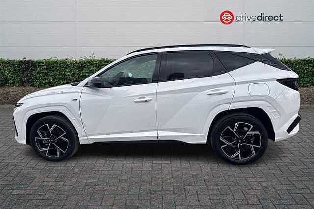 Hyundai TUCSON 1.6T N Line SUV 5dr Petrol Hybrid Auto Euro 6 (s/s) (239 ps) White