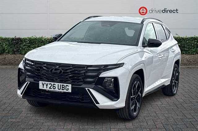 Hyundai TUCSON 1.6T N Line SUV 5dr Petrol Hybrid Auto Euro 6 (s/s) (239 ps) White