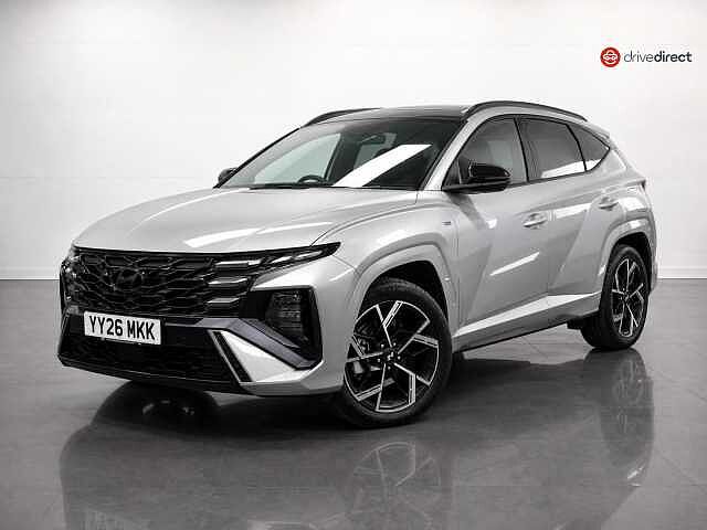 Hyundai TUCSON 1.6 T-GDi N Line S SUV 5dr Petrol Hybrid Auto Euro 6 (s/s) (215 ps) Silver