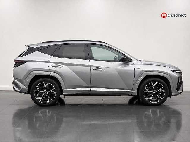Hyundai TUCSON 1.6 T-GDi N Line S SUV 5dr Petrol Hybrid Auto Euro 6 (s/s) (215 ps) Silver