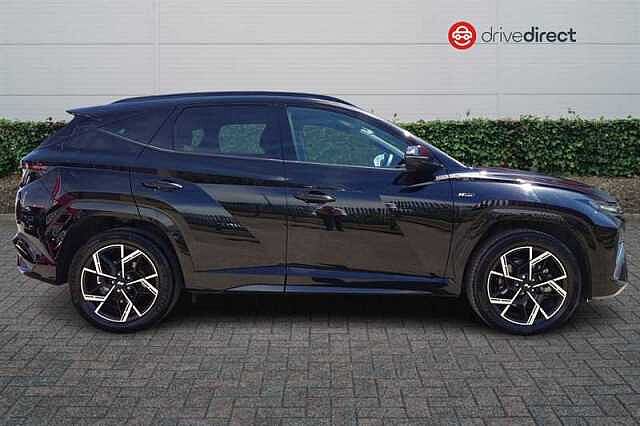 Hyundai TUCSON 1.6 T-GDi N Line SUV 5dr Petrol Hybrid Auto Euro 6 (s/s) (215 ps) Black