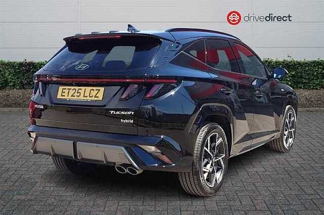 Hyundai TUCSON 1.6 T-GDi N Line SUV 5dr Petrol Hybrid Auto Euro 6 (s/s) (215 ps) Black