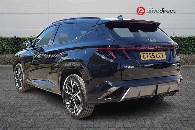 Hyundai TUCSON 1.6 T-GDi N Line SUV 5dr Petrol Hybrid Auto Euro 6 (s/s) (215 ps) Black