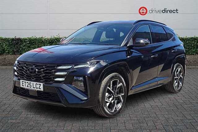 Hyundai TUCSON 1.6 T-GDi N Line SUV 5dr Petrol Hybrid Auto Euro 6 (s/s) (215 ps) Black