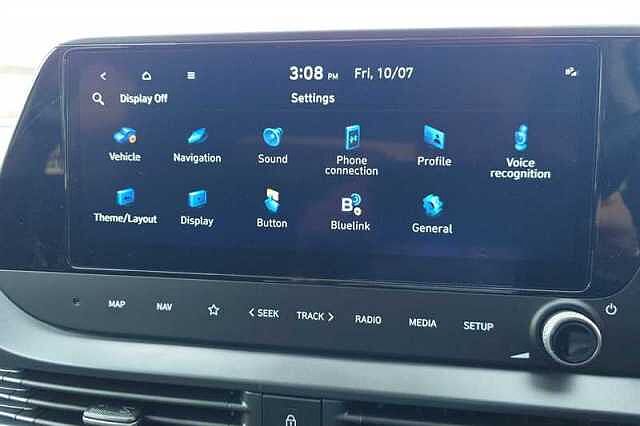 Hyundai I20 1.0 T-GDi Tech Line Hatchback 5dr Petrol DCT Euro 6 (s/s) (90 ps) Blue
