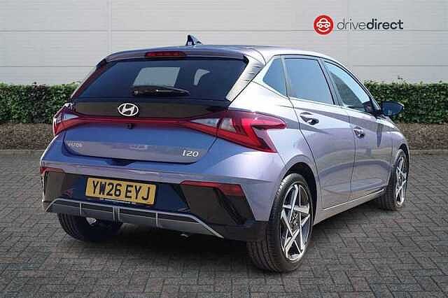 Hyundai I20 1.0 T-GDi Tech Line Hatchback 5dr Petrol DCT Euro 6 (s/s) (90 ps) Blue
