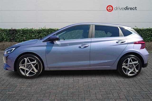 Hyundai I20 1.0 T-GDi Tech Line Hatchback 5dr Petrol DCT Euro 6 (s/s) (90 ps) Blue