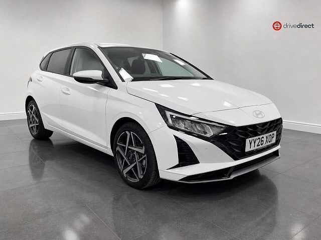 Hyundai I20 1.0 T-GDi Tech Line Hatchback 5dr Petrol DCT Euro 6 (s/s) (90 ps) White