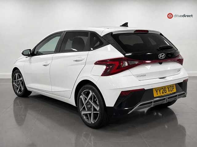 Hyundai I20 1.0 T-GDi Tech Line Hatchback 5dr Petrol DCT Euro 6 (s/s) (90 ps) White