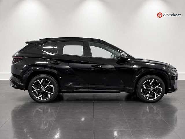 Hyundai TUCSON 1.6 T-GDi N Line S SUV 5dr Petrol Hybrid Auto Euro 6 (s/s) (215 ps) Black